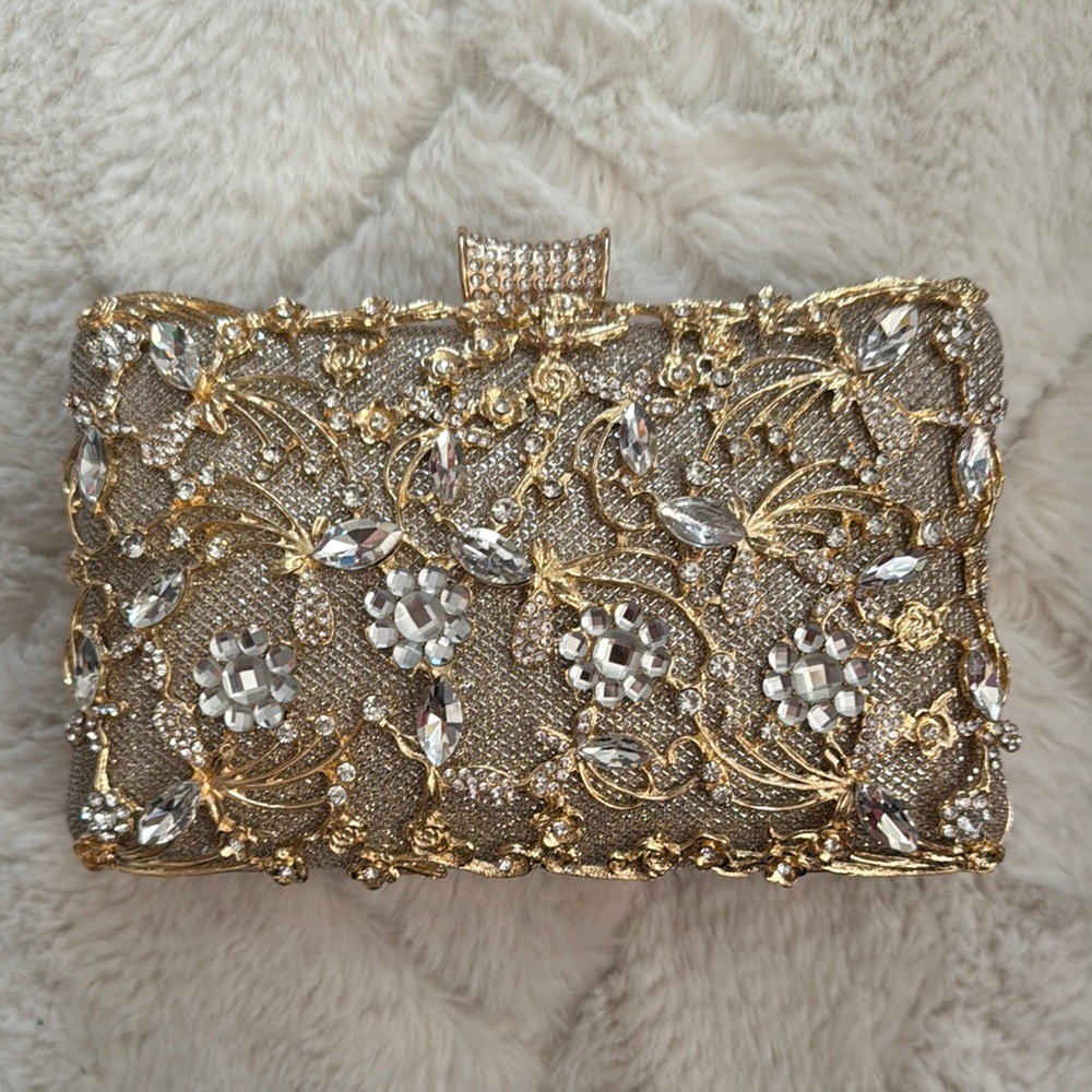 Elegant Gold and Silver Clutch